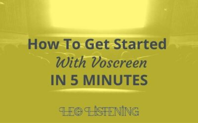 How To Get Started With Voscreen In 5 Minutes